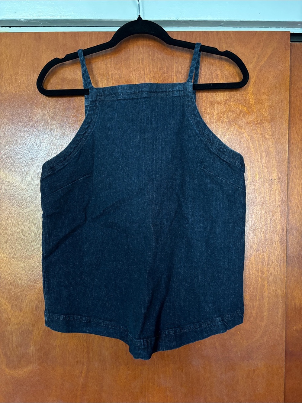 Pilcro Dark Denim Square-Neck Tank Top